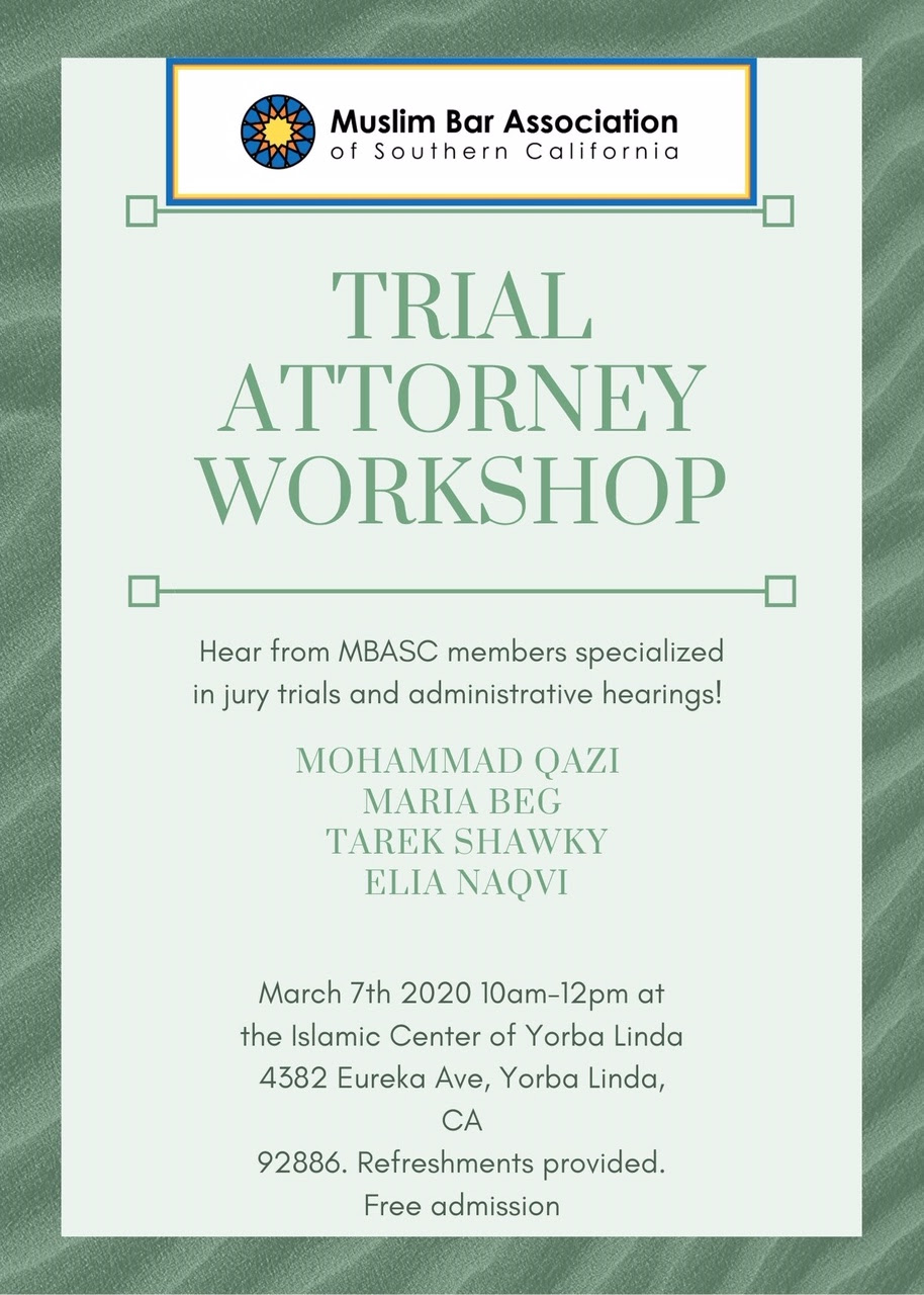 Event - Trial Attorney Workshop